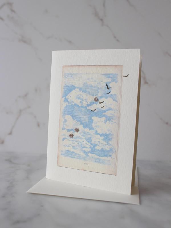 Blue Skies Card by Elena Deshmukh at Sally Bourne Interiors